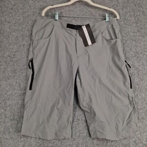 Bikewa Cycling Shorts Mens Large Gray Mountain Bike MTB Padded Pockets New